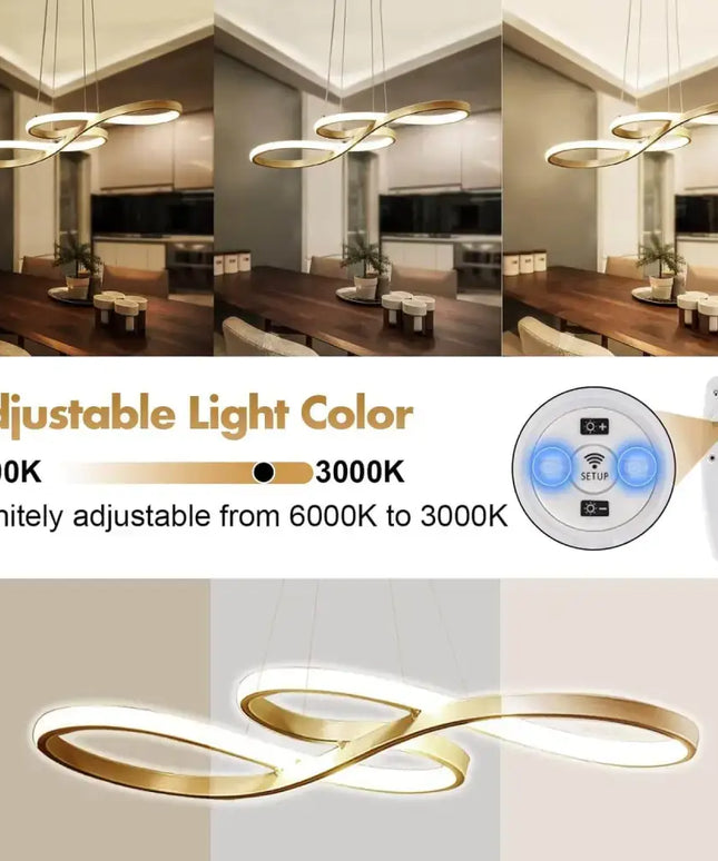 Harmony Musical Note Dimmable LED Pendant Gold - Home & Garden > Lighting