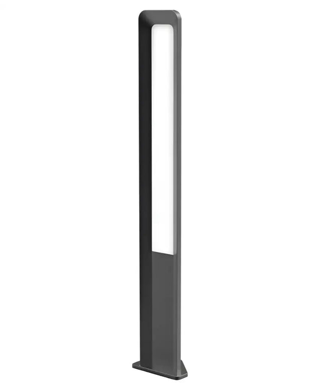 HATHOR Exterior LED Bollard Dark Grey 13W 3000K IP54 800mm - HATHOR3-Bollard Lights-CLA Lighting