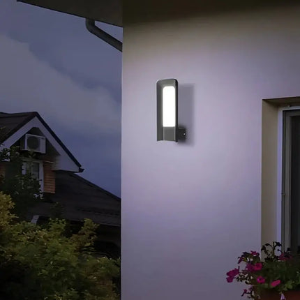 HATHOR Exterior LED Wall Light Dark Grey 9W 3000K IP54 - HATHOR1-Exterior Wall Lights-CLA Lighting
