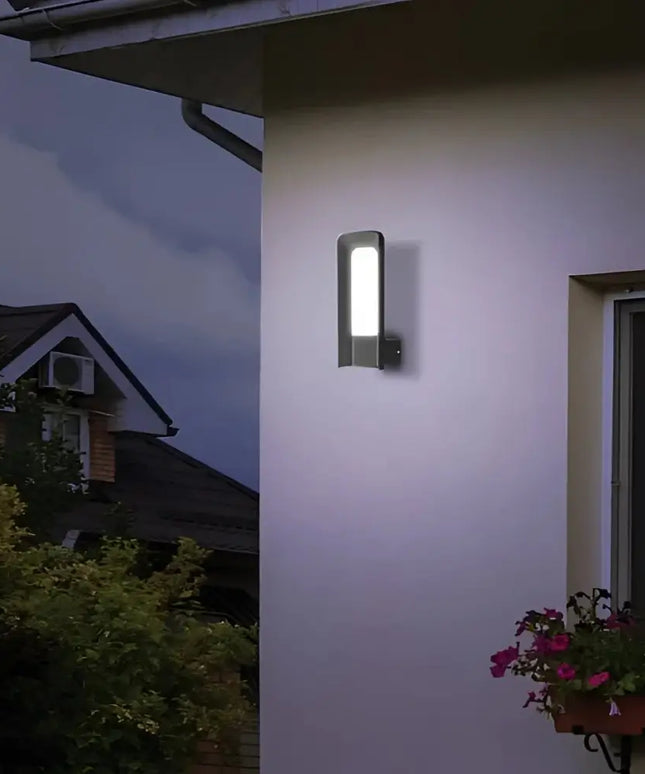 HATHOR Exterior LED Wall Light Dark Grey 9W 3000K IP54 - HATHOR1-Exterior Wall Lights-CLA Lighting