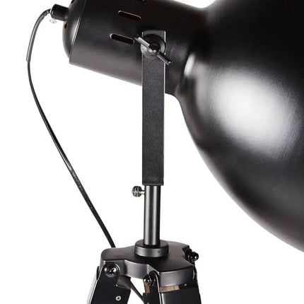 Havana Retro Large Tripod Floor Lamp Industrial Modern Adjustable Wood Frame - Home & Garden > Lighting