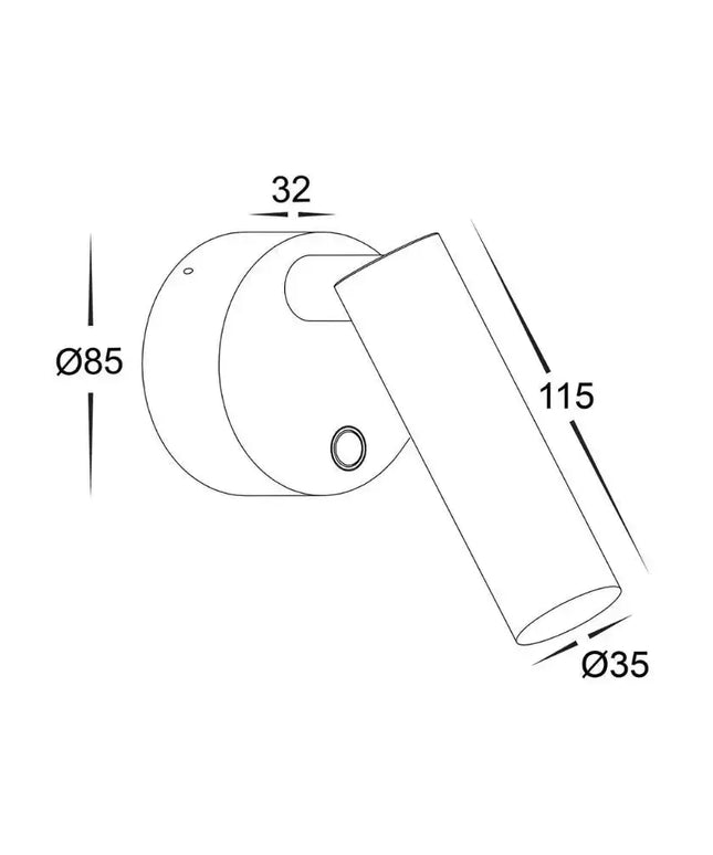 Havit LESEN - 5W LED Tri-Colour Dimmable Single Head Adjustable Wall Light IP20-WALL LIGHTS-Havit Lighting