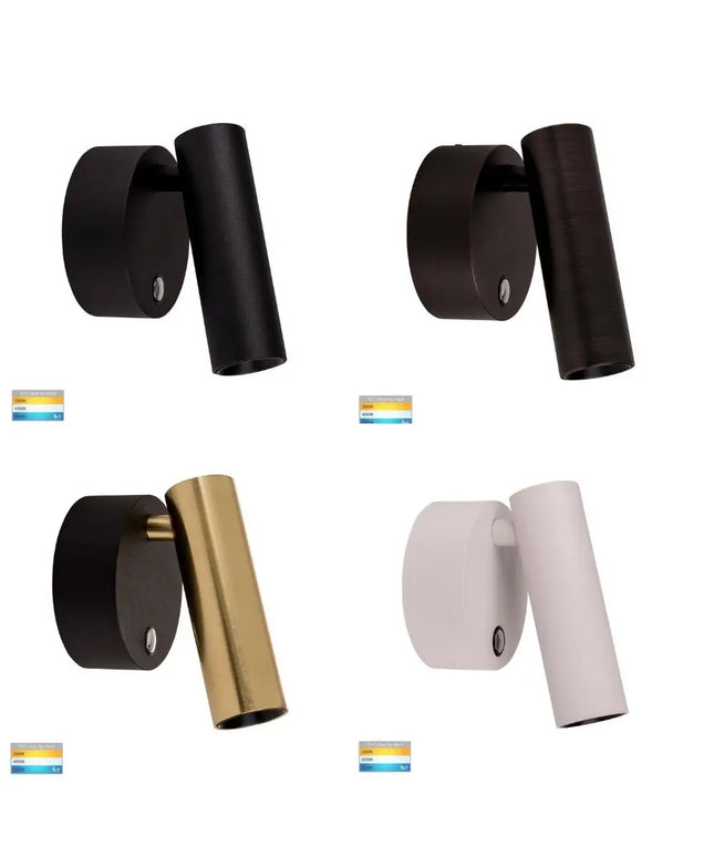 Havit LESEN - 5W LED Tri-Colour Dimmable Single Head Adjustable Wall Light IP20-WALL LIGHTS-Havit Lighting