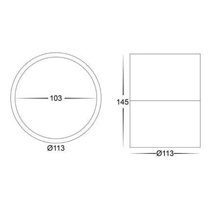 Havit NELLA - 7W/12W LED Tri-Colour Dimmable Surface Mount Downlight With Extension IP54-DOWNLIGHTS-Havit Lighting