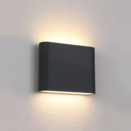 HAYDEN 12W Up/Down Matt Black LED Wall Lamp IP54-General-COPY
