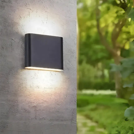 HAYDEN 12W Up/Down Matt Black LED Wall Lamp IP54-General-COPY