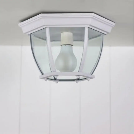 Highgate DIY Under Eave Ext White - OL7663WH-Outdoor Close To Ceiling Lights-Oriel Lighting
