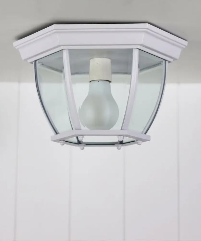 Highgate DIY Under Eave Ext White - OL7663WH-Outdoor Close To Ceiling Lights-Oriel Lighting