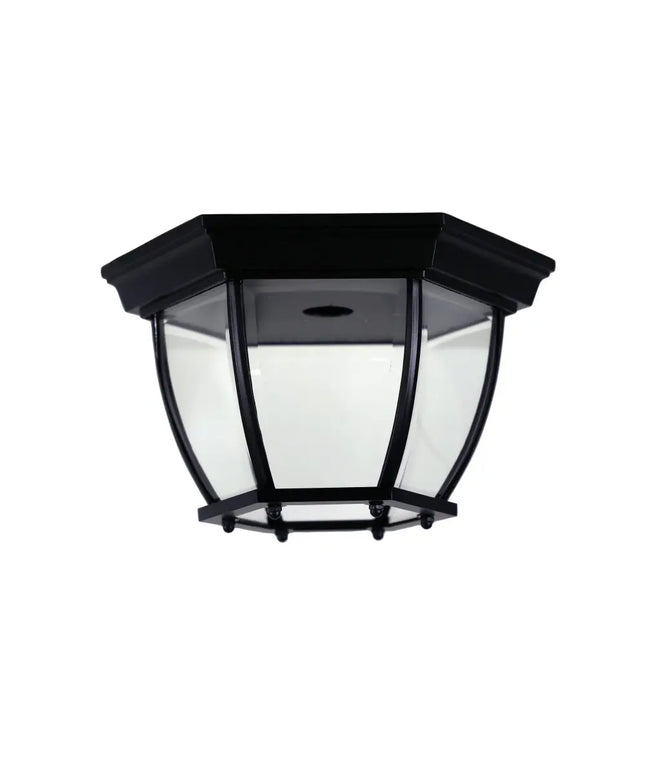 Highgate Traditional Under Eave DIY Batten Fix Light Black - OL7663BK-Outdoor Close To Ceiling Lights-Oriel Lighting