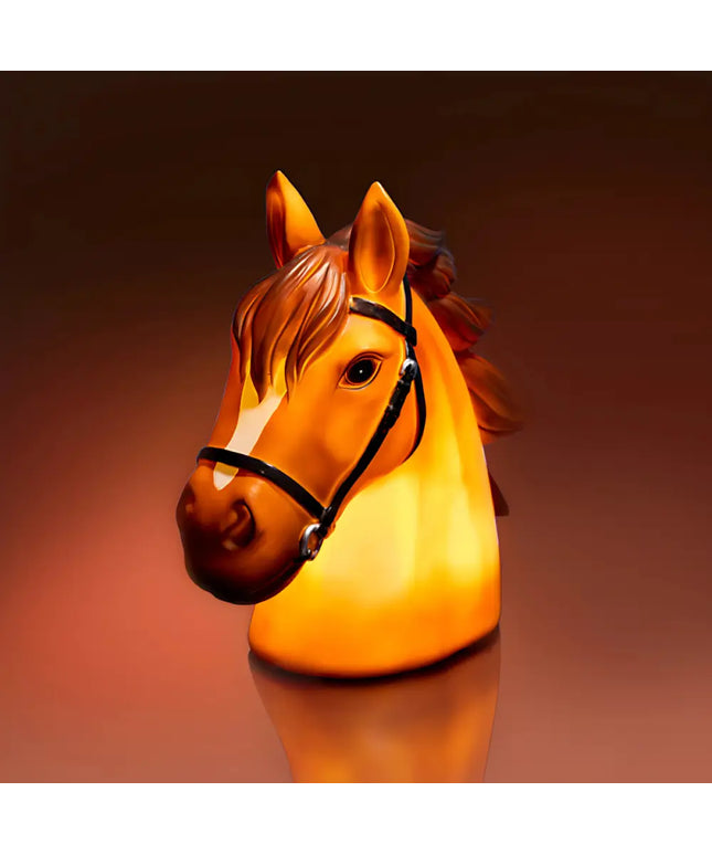 Horse-shaped LED nightlight, perfect for kids’ bedrooms.
