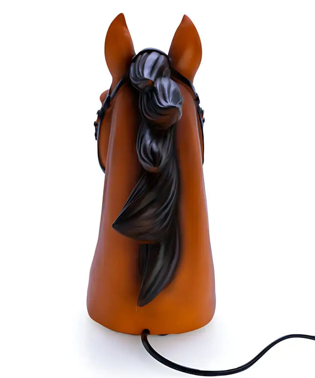 Soft-glowing horse LED table lamp with child-safe low voltage.