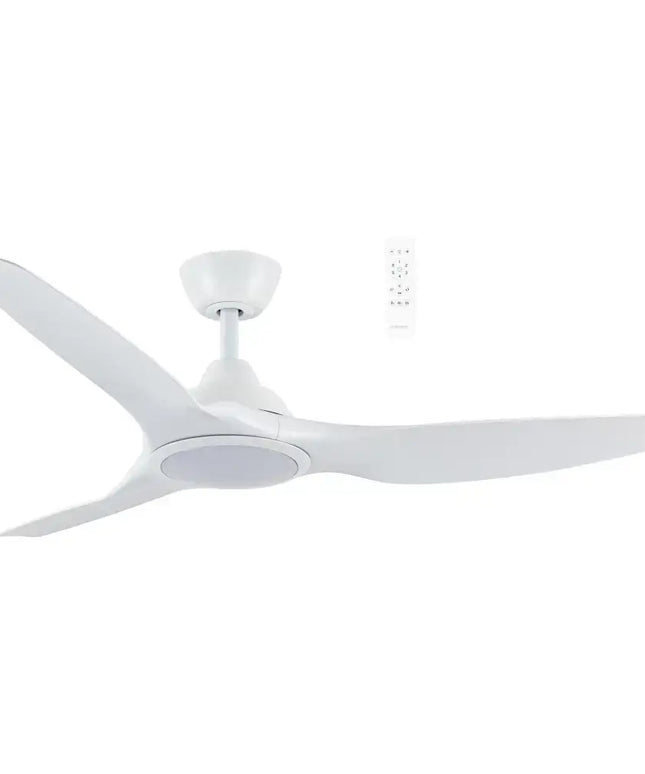 Martec Impact 52’’ DC Smart Ceiling Fan With WIFI Remote and Light | White - Appliances > Fans > Ceiling Fans