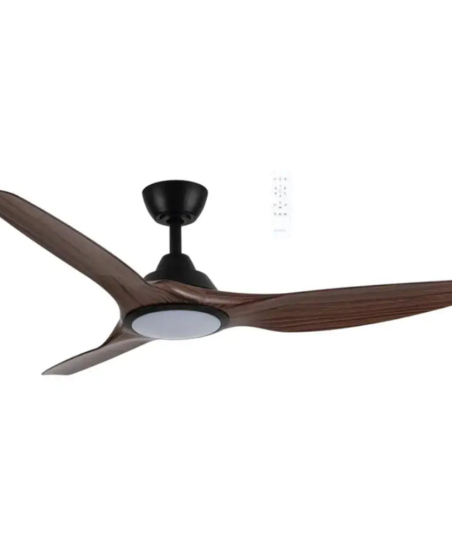 Impact 52’’ Martec DC Smart Ceiling Fan With WiFi Remote and Light - Walnut - Appliances > Fans > Ceiling Fans