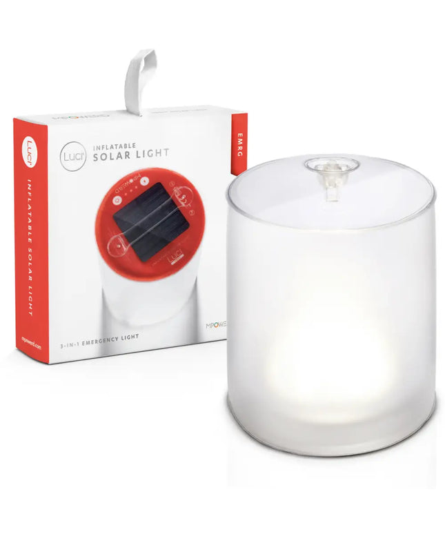 Inflatable solar light from MPOWERD Luci Camping Lantern waterproof EMRG product