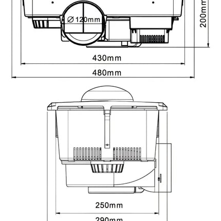 Innolux Ultra 2 Bathroom Instant Heat Light and Exhaust Fan - 3 in 1 bathroom heat