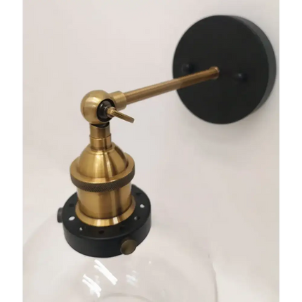 Interior Amber Wine Glass Shape With Antique Brass Highlight 1 Light Wall Light - PESINI3W-Wall Sconce-CLA Lighting