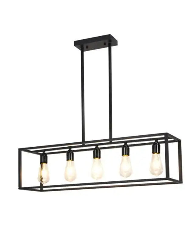 Interior Ave - Industrial 5 Light Chandelier Dropli, Home & Garden > Lighting, interior-ave-industrial-5-light-chandelier