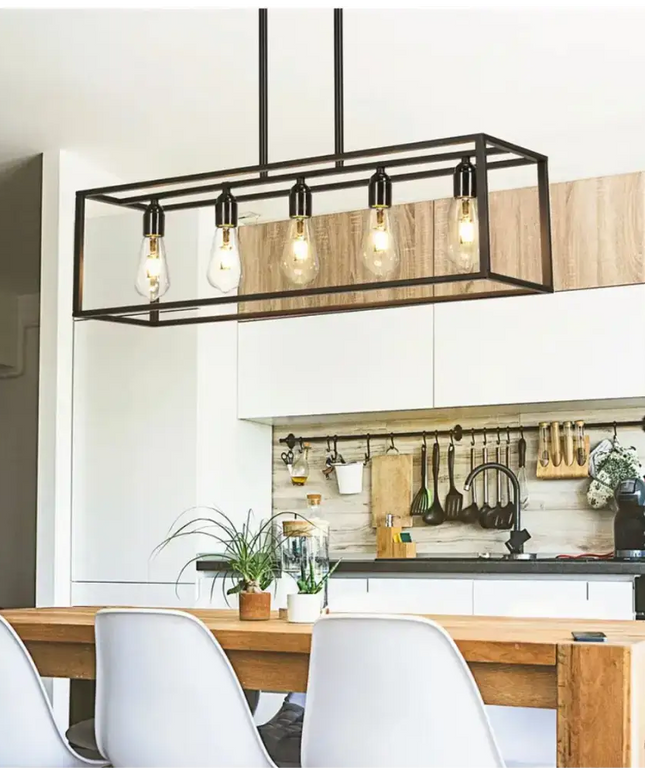 Interior Ave - Industrial 5 Light Chandelier Dropli, Home & Garden > Lighting, interior-ave-industrial-5-light-chandelier