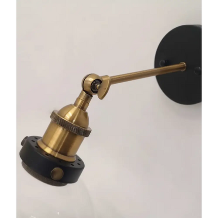 Interior Black Smoke Wine Glass Shape With Antique Brass Highlight 1 Light Wall Light - PESINI2W-Wall Sconce-CLA Lighting