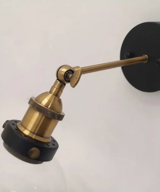 Interior Black Smoke Wine Glass Shape With Antique Brass Highlight 1 Light Wall Light - PESINI2W-Wall Sconce-CLA Lighting