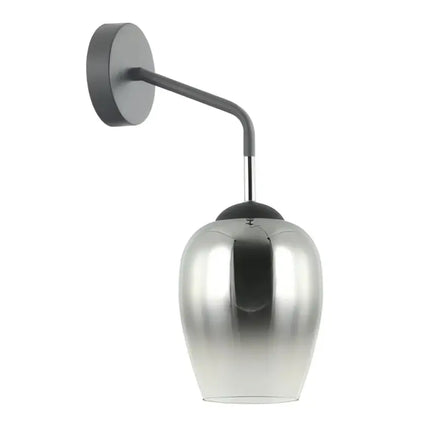 Interior Wine Glass 1 Light Wall Light Black / Chrome - VINUM1W-Wall Sconce-CLA Lighting