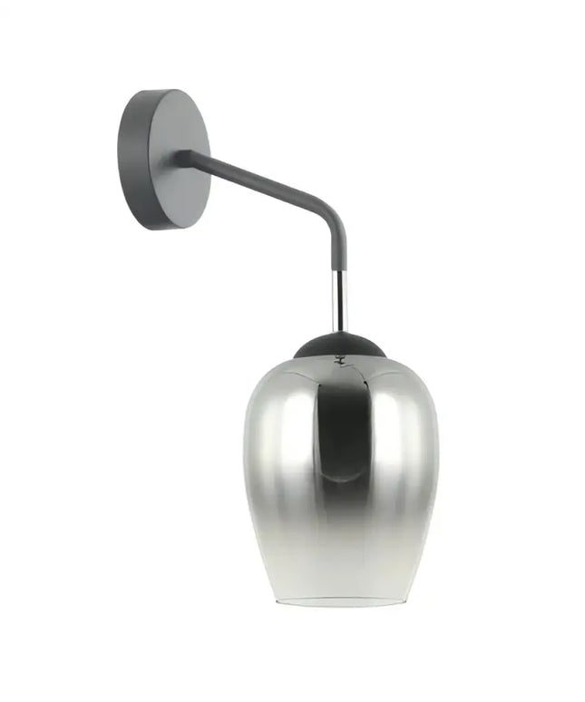 Interior Wine Glass 1 Light Wall Light Black / Chrome - VINUM1W-Wall Sconce-CLA Lighting