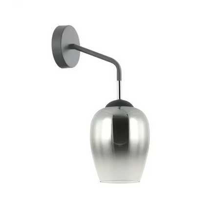 Interior Wine Glass 1 Light Wall Light Black / Chrome - VINUM1W-Wall Sconce-CLA Lighting