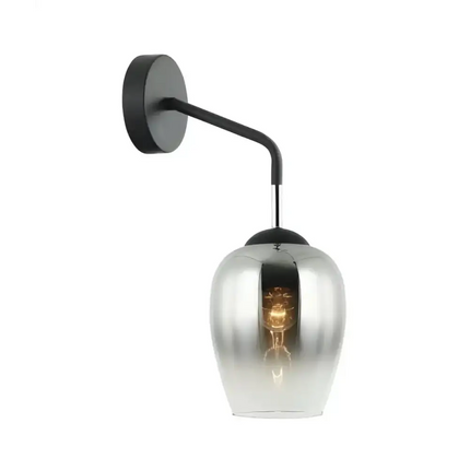 Interior Wine Glass 1 Light Wall Light Black / Chrome - VINUM1W-Wall Sconce-CLA Lighting