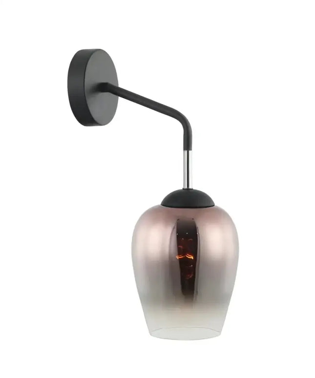 Interior Wine Glass 1 Light Wall Light Black / Copper - VINUM2W-Wall Sconce-CLA Lighting
