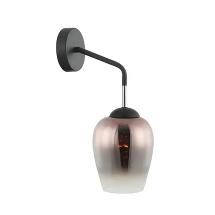 Interior Wine Glass 1 Light Wall Light Black / Copper - VINUM2W-Wall Sconce-CLA Lighting