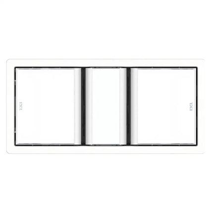 IXL Tastic Luminate Dual 3 in 1 Bathroom Heater Exhaust Fan & Light - White - 3 in 1 bathroom heat