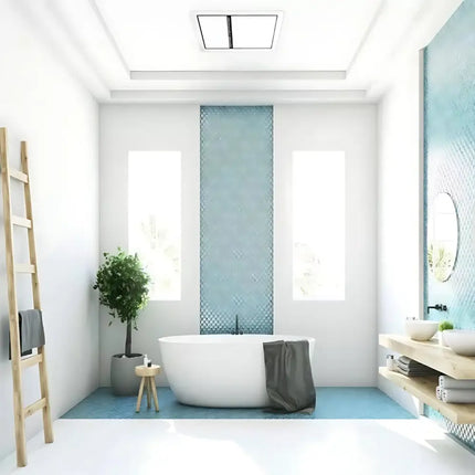 IXL Tastic Luminate Single 3 in 1 Bathroom Heater Exhaust Fan & Light - White - 3-in-1 Bathroom Heaters