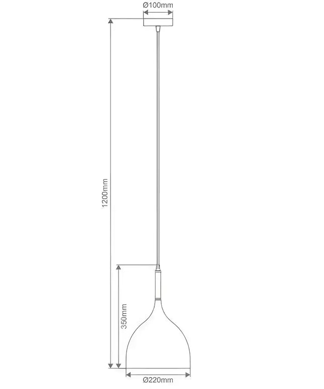 Jade 220 Brushed Brass Pendant