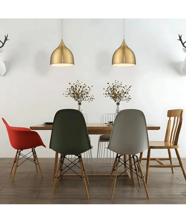Jade 220 Brushed Brass Pendant