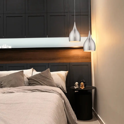 Jade 240 Brushed Nickel Pendant Light | Contemporary Metal Pendant