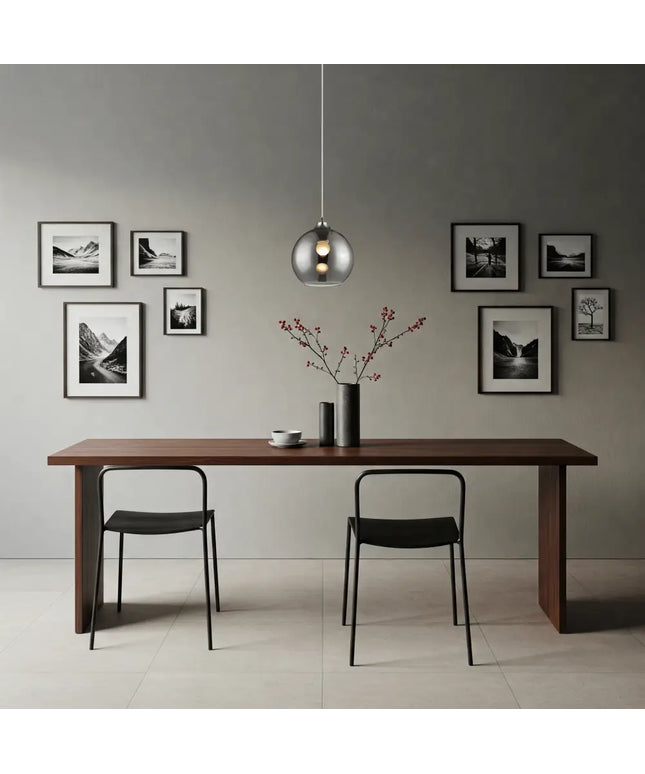 Jazz 220 Chrome Pendant Light | Retro Glass Pendant for Modern Interiors