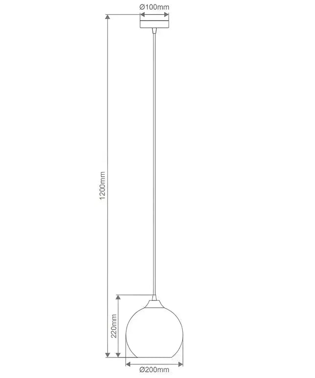 Jazz 220 Chrome Pendant Light | Retro Glass Pendant for Modern Interiors