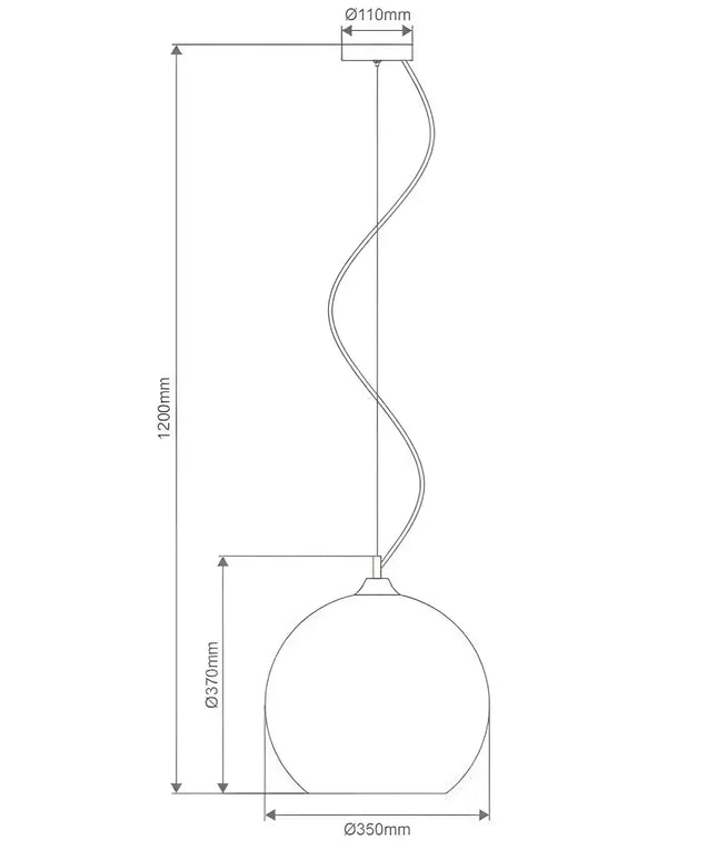 Jazz 350 Chrome Pendant Light | Retro Glass Pendant for Modern Spaces