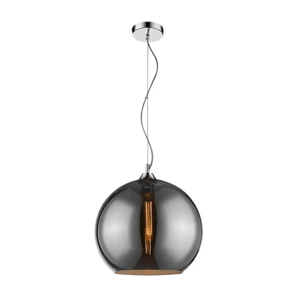 Jazz 350 Chrome Pendant Light | Retro Glass Pendant for Modern Spaces