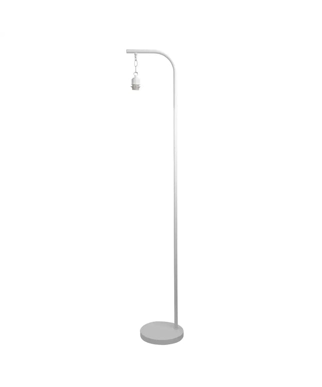 Jess 1 Light Floor Lamp Base White - OL93773WH-Floor Lamps-Oriel Lighting