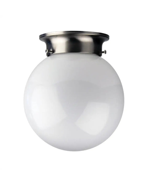 Jetball DIY Glass Ceiling Light 200mm Brushed Chrome - OL2100/20BCH-DIY Batten Fix Lights-Oriel Lighting