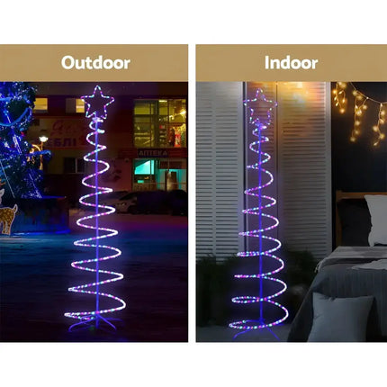 Christmas LED Motif Light 1.88M Tree Waterproof Colourful-Occasions > Lights-Dropli