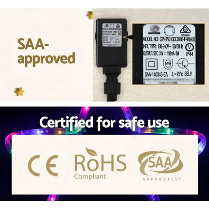 Christmas LED Motif Light 1.88M Tree Waterproof Colourful-Occasions > Lights-Dropli