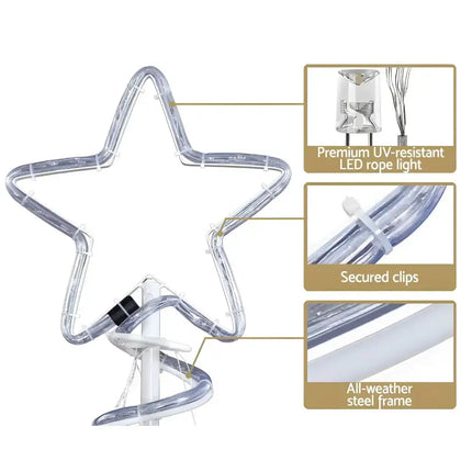 Christmas LED Motif Light 1.88M Tree Waterproof Colourful-Occasions > Lights-Dropli