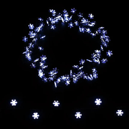 Snowflake string lights from Jingle Jollys Christmas Lights 100 LED 10M String Light Snow Decorations