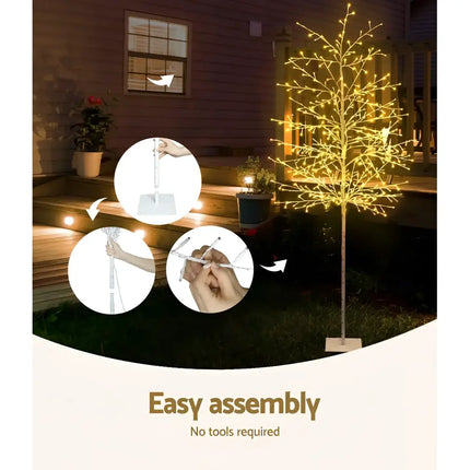 Illuminated decorative Christmas tree with warm white LED lights from Jingle Jollys