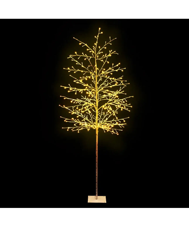 Illuminated decorative tree from Jingle Jollys Christmas Tree 2.1M with 480 warm white LED lights