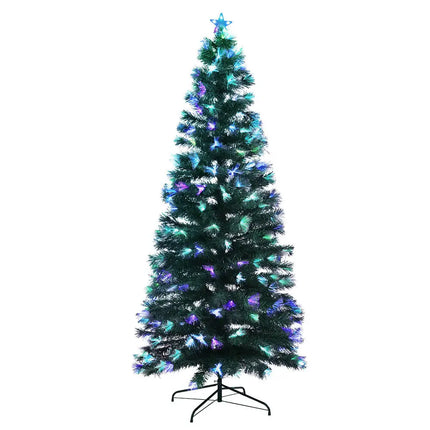 Jingle Jollys Christmas Tree 2.1M 7FT LED Xmas Multi Colour Lights Optic Fibre - Occasions > Christmas > Outdoor