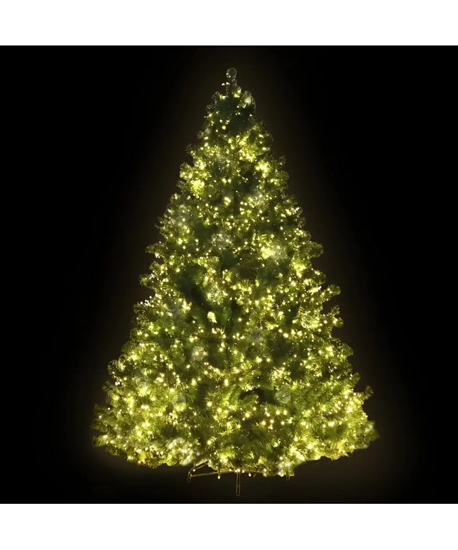 Illuminated Christmas tree from Jingle Jollys with 3190 LEDs and 8 light modes