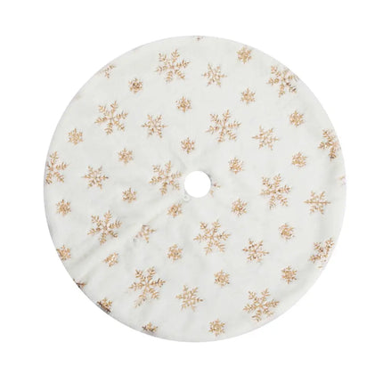 Jingle Jollys Christmas Tree Skirt 90cm Snowflake Ornaments Xmas Decorations - Occasions > Christmas > Christmas